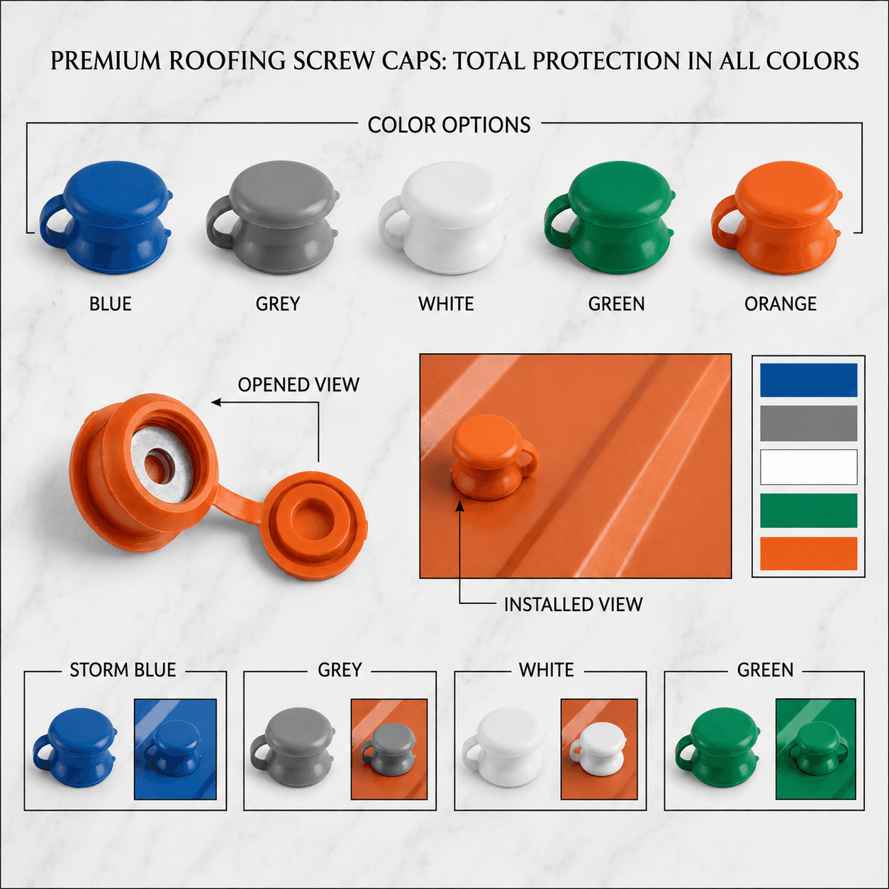 Round Self Drilling Screw Cap thumbnail 2
