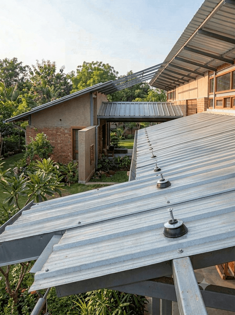 Residential Roofing application using industrial washers and roofing fastening components